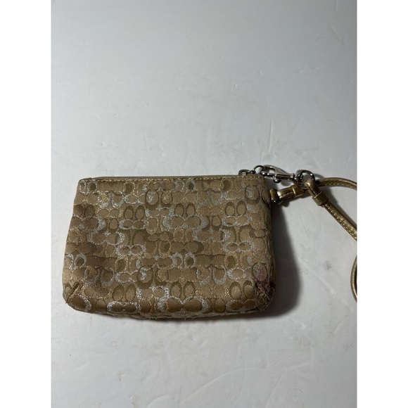 Coach Elegant Tan Wristlet - Picture 1 of 6